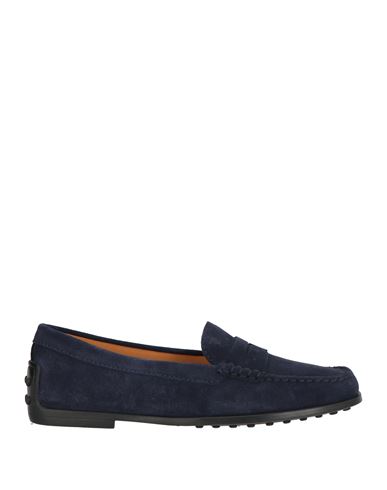Tod's Woman Loafers Navy Size 6 Leather