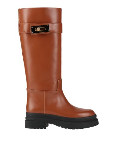Stokton Woman Boot Brown Size 8 Leather