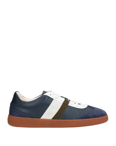 Ferragamo Man Sneakers Navy Size 7.5 Leather