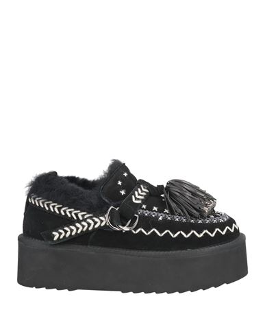 Elena Iachi Woman Loafers Black Size 8 Leather