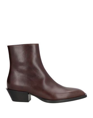 Alysi Woman Ankle Boots Chocolate Brown Size 8 Leather