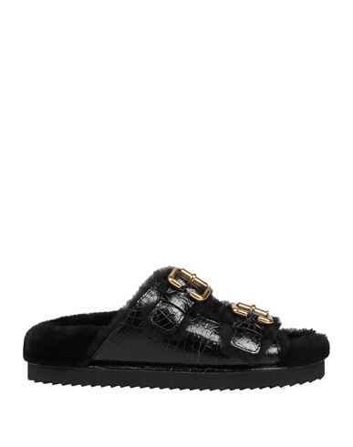 Chloé Woman Sandals Black Size 6 Shearling