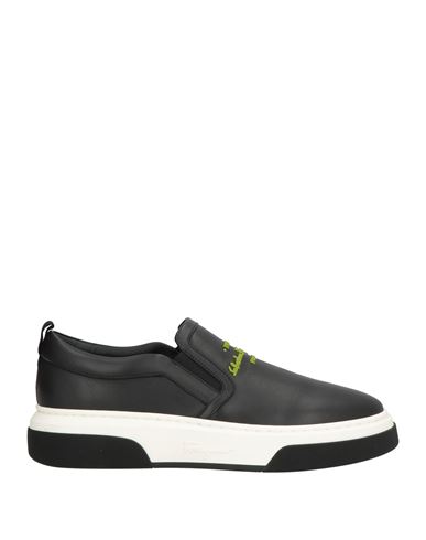 Ferragamo Man Sneakers Black Size 9 Leather