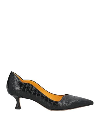 Mara Bini Woman Pumps Black Size 7.5 Leather