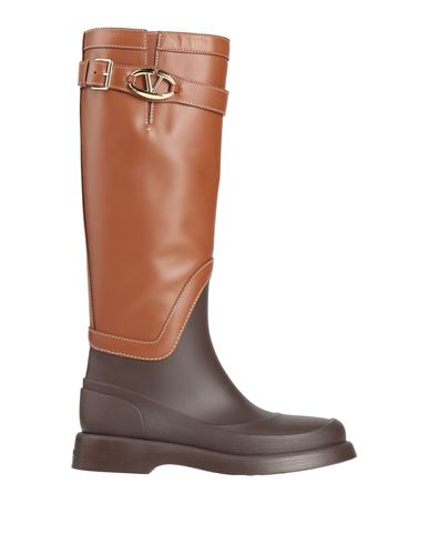 Valentino Two-tone Leather And Rubber Vlogo Bold Boots