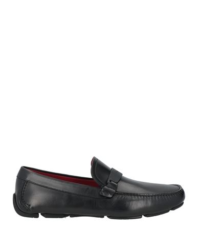 Ferragamo Man Loafers Black Size 8.5 Leather In Black