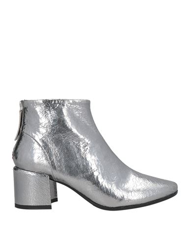 Halmanera Woman Ankle Boots Silver Size 6 Leather