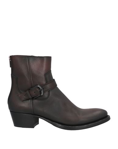 Pantanetti Woman Ankle Boots Dark Brown Size 6 Leather