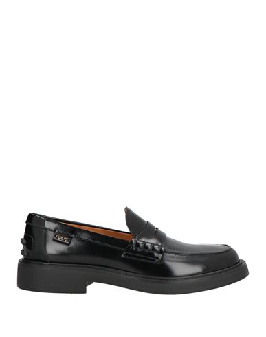 Tod's Woman Loafers Black Size 7.5 Leather