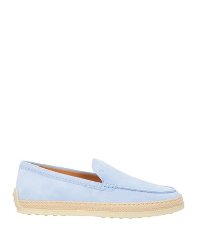 Tod's Woman Loafers Sky Blue Size 7.5 Calfskin