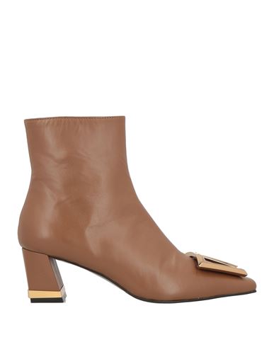 Roberto Festa Woman Ankle Boots Tan Size 5 Leather