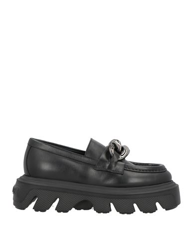 Casadei Woman Loafers Black Size 8 Calfskin