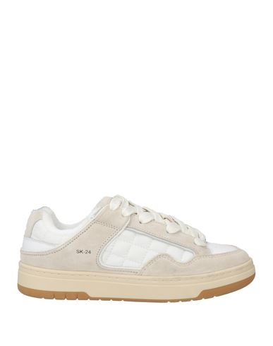 Date D. A.t. E. Woman Sneakers White Size 7 Leather, Textile Fibers In White
