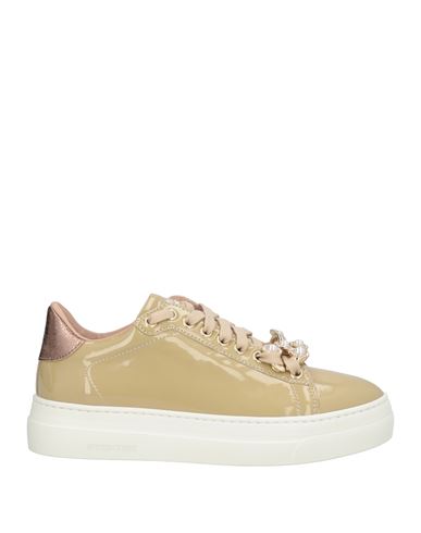 Stokton Woman Sneakers Khaki Size 7 Leather