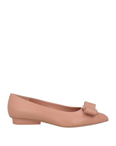 Ferragamo Woman Ballet Flats Chocolate Brown Size 8 Lambskin