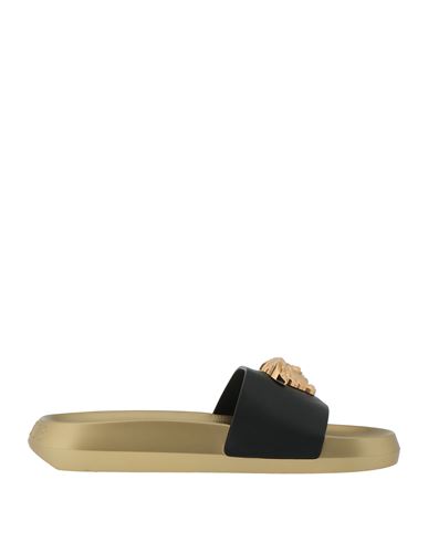 Versace Woman Sandals Black Size 7 Calfskin