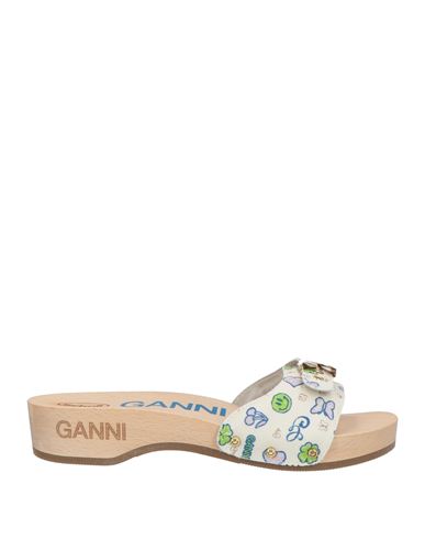 Ganni X Scholl Woman Mules & Clogs Sand Size 8 Textile Fibers In Sand