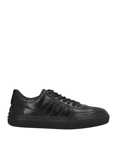 Tod's Man Sneakers Black Size 8 Leather In Black