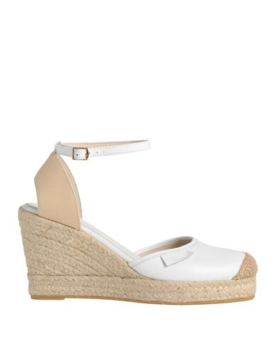 Twinset Woman Espadrilles White Size 10 Leather