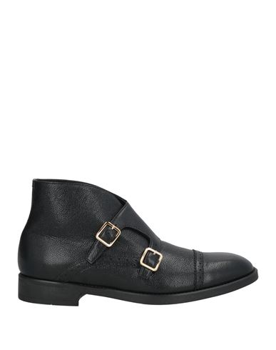 Tom Ford Man Ankle Boots Black Size 9 Calfskin, Brass