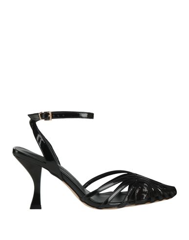 Manufacture D'essai Woman Pumps Black Size 8 Textile Fibers