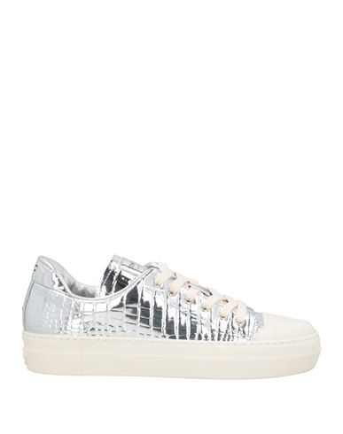 Tom Ford Woman Sneakers Silver Size 9.5 Calfskin