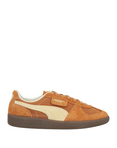 Puma Palermo Vintage Man Sneakers Camel Size 13 Textile Fibers In Orange