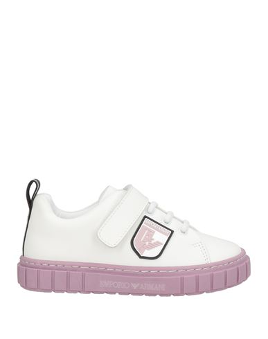 Emporio Armani Toddler Boy Sneakers White Size 9c Calfskin
