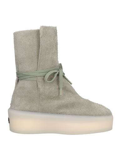 Fear Of God Man Ankle Boots Grey Size 8 Leather