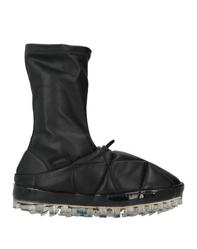 RBRSL RUBBER SOUL RBRSL RUBBER SOUL WOMAN SNEAKERS BLACK SIZE 8 TEXTILE FIBERS 