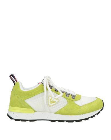 Rossignol Woman Sneakers Lime Green Size 7 Leather, Textile Fibers