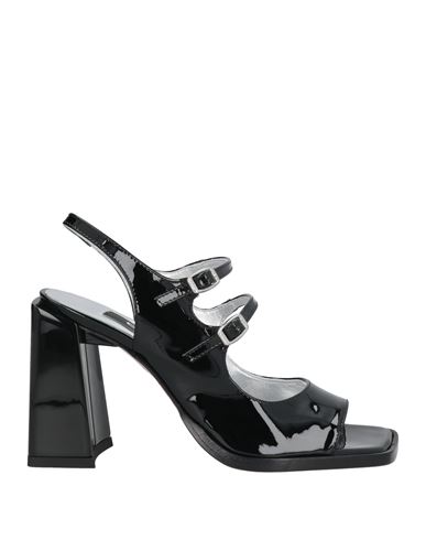 Carel Paris Woman Sandals Black Size 6 Leather