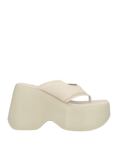 Vic Matie Vic Matiē Woman Thong Sandal Off White Size 11 Leather