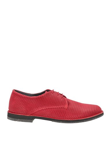 Pantanetti Woman Lace-up Shoes Red Size 7 Leather
