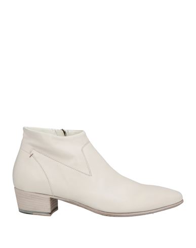 Pantanetti Woman Ankle Boots Ivory Size 8 Leather