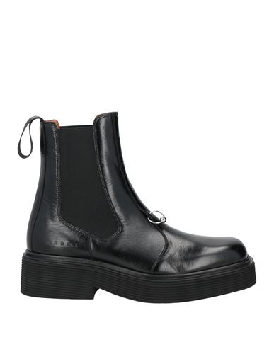Marni Man Ankle Boots Black Size 8 Leather