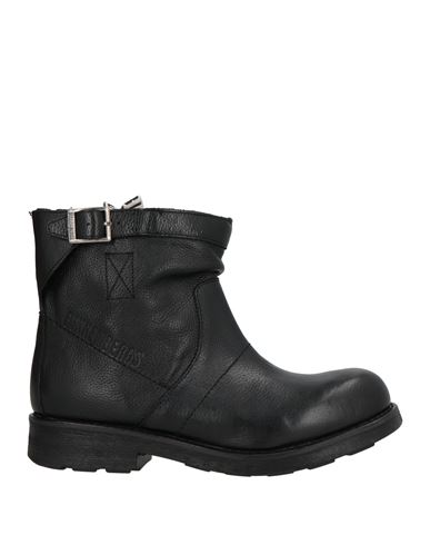 Bikkembergs Woman Ankle Boots Black Size 7.5 Leather