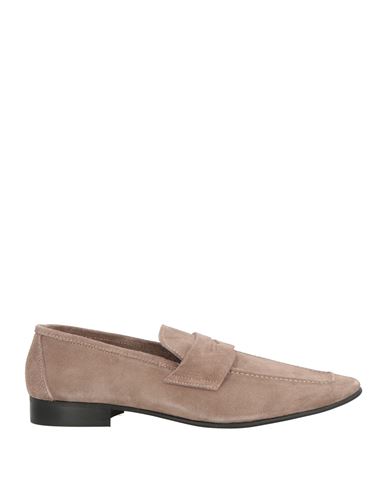 Grey Daniele Alessandrini Man Loafers Taupe Size 8 Leather