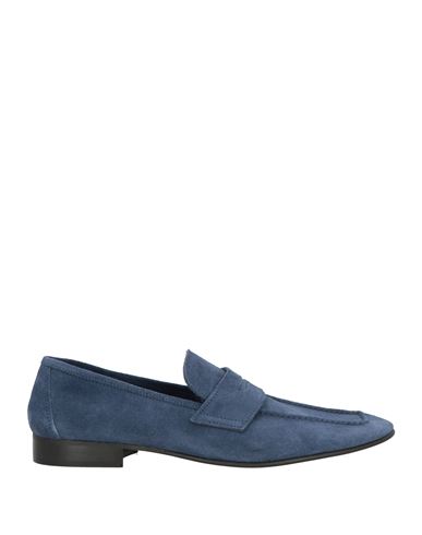 Grey Daniele Alessandrini Man Loafers Navy Size 12 Leather