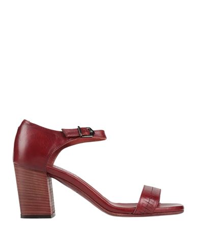 Pantanetti Woman Sandals Brick Size 9 Leather