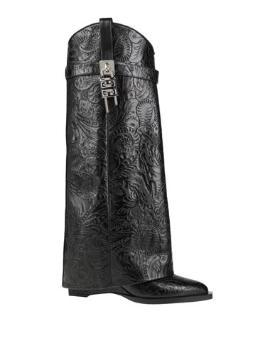 Givenchy Shark Lock Cowboy Leather Boots