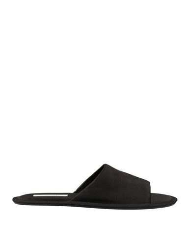 The Row Woman Sandals Black Size 8 Viscose, Silk