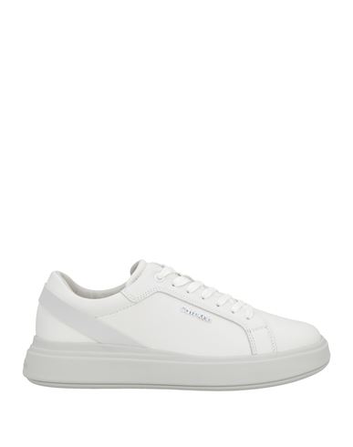 Calvin Klein Man Sneakers White Size 9 Leather