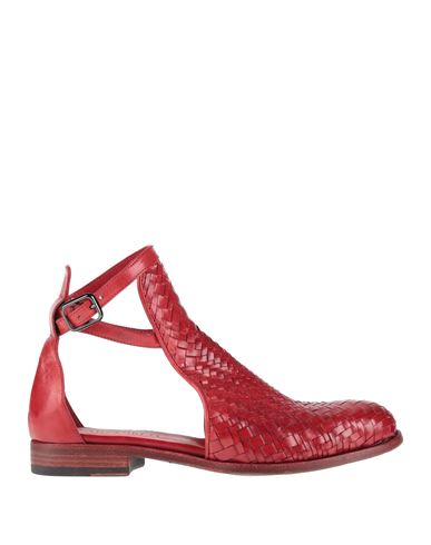 Pantanetti Woman Ankle Boots Red Size 7 Leather
