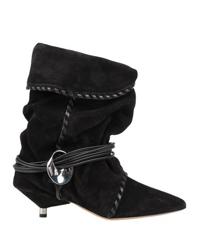 Isabel Marant Woman Ankle Boots Black Size 5.5 Calfskin, Cow Leather
