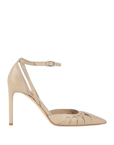 Del Carlo Woman Pumps Sand Size 6 Leather