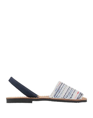 Ska Woman Sandals Sky Blue Size 8 Textile Fibers, Leather