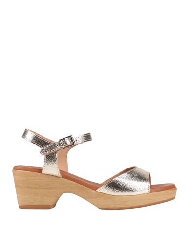 SPARWOMAN SPARWOMAN WOMAN SANDALS PLATINUM SIZE 8 LEATHER 