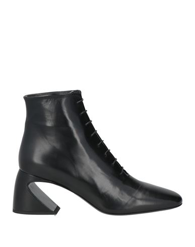Jil Sander Woman Ankle Boots Black Size 8 Leather