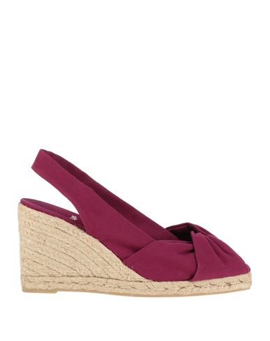 Castaã±er Castañer Woman Espadrilles Garnet Size 6.5 Textile Fibers